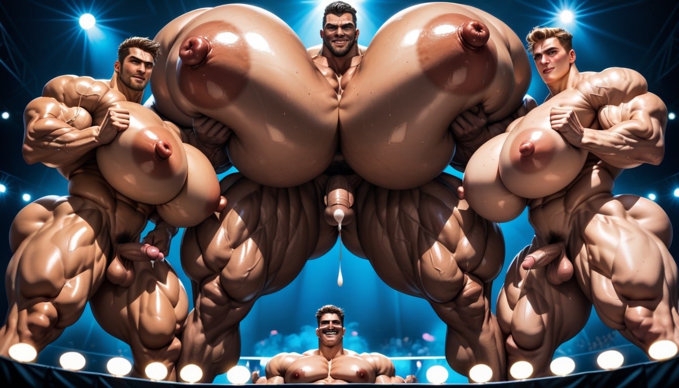Extremely Large Ass, Hyper Ass, Hyper Boobs AI Gay Porn