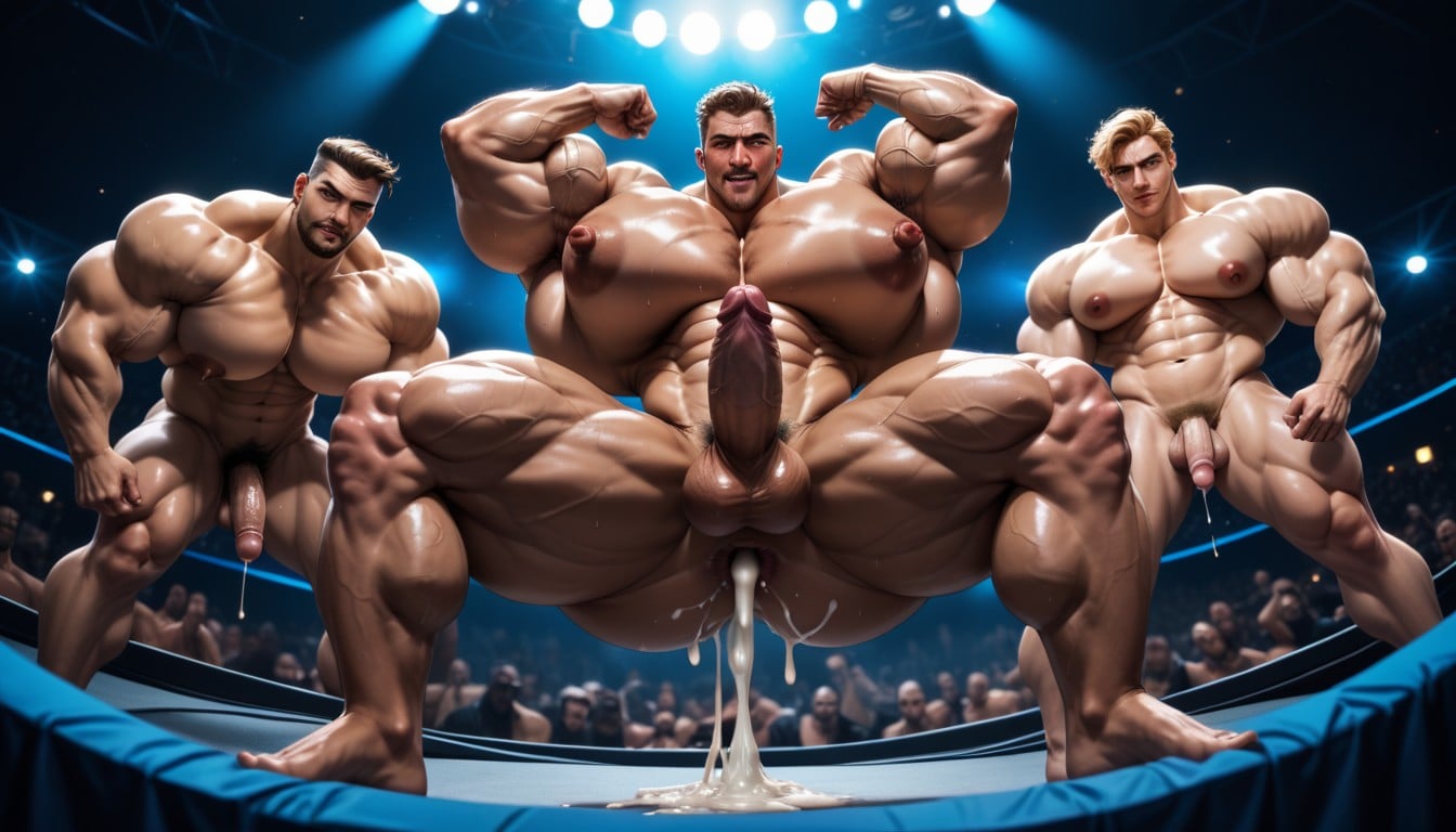 Big Pecs, Harem, Unshaven AI Gay Porn