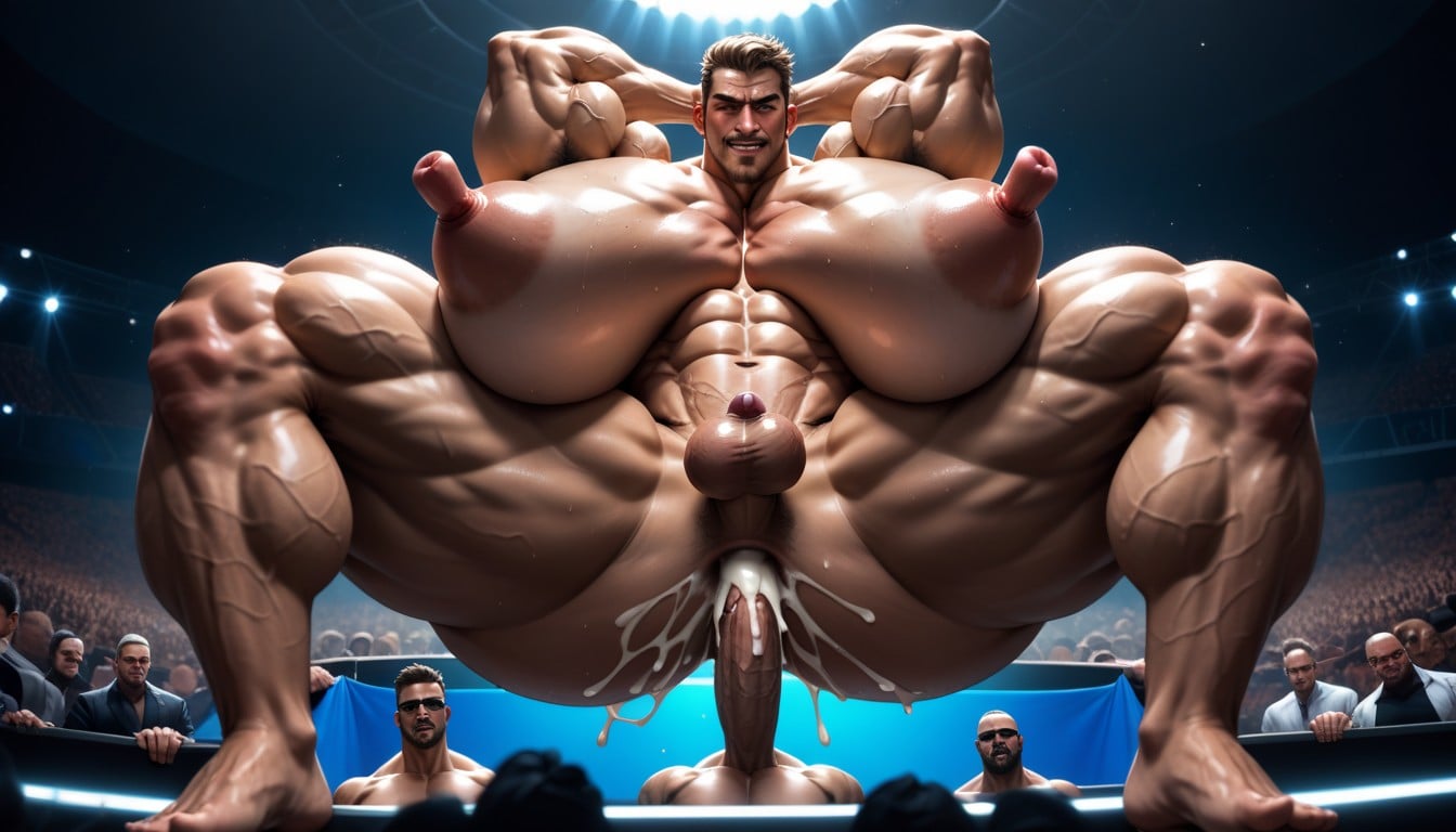 Back To Camera, Front View, Three Men AI Gay Porn