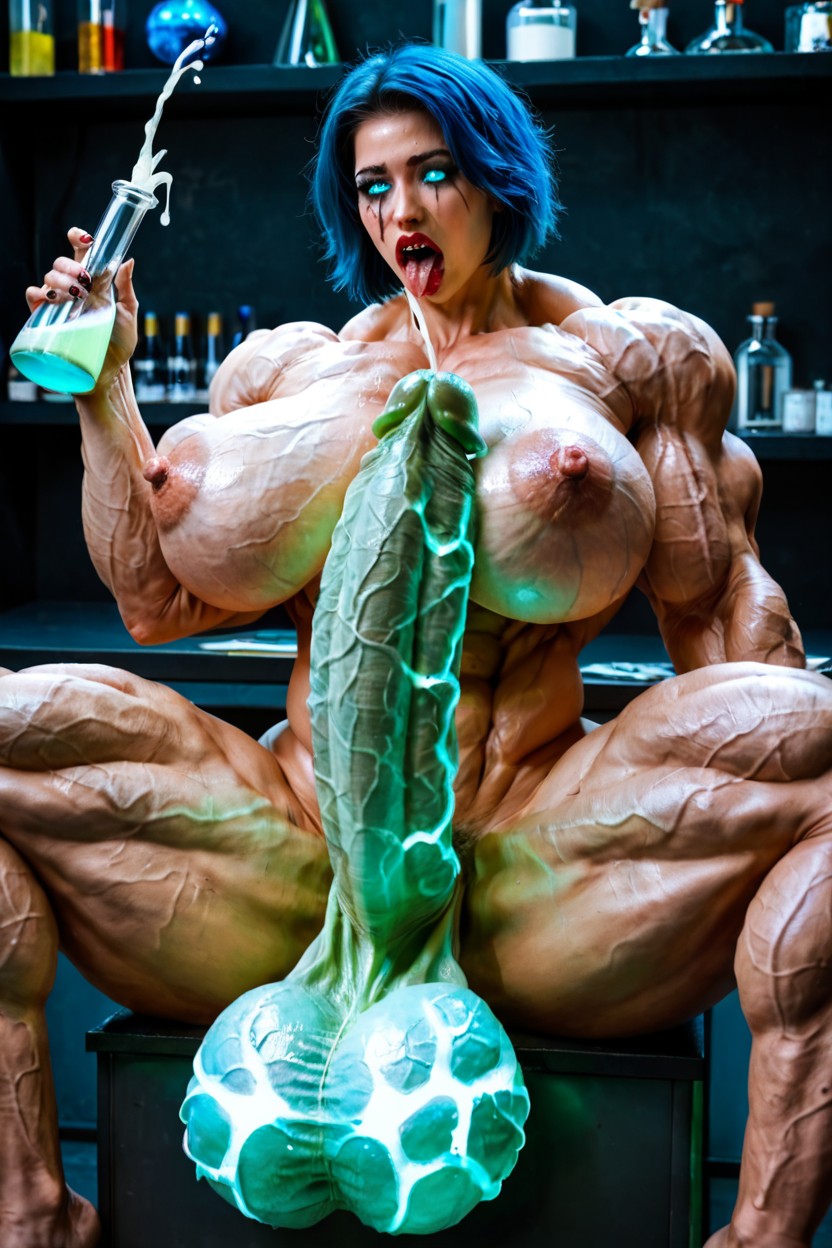 Cold Lighting, Medium Radioactive Breasts, Futanari 쉬메일 AI 포르노