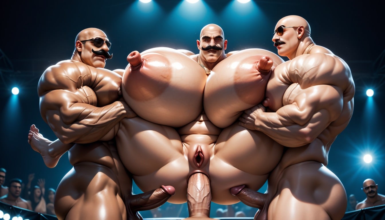Full Nelson, Manbald, Thick Thighs AI Gay Porn