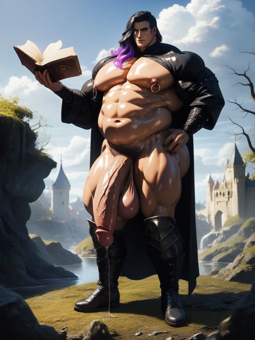 Swamp, Thick Thighs, Morbidly Obese AI Gay Porn