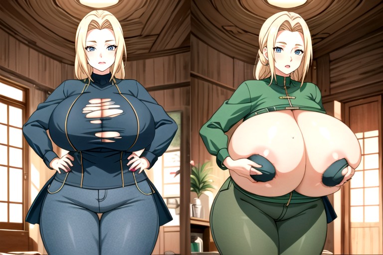 Cleavage, Breast Expansion, Mega Engorged So Much More Hyper Fatter Engorged Hyper Mega Breasts And Fat Ass Hentai AI Porn