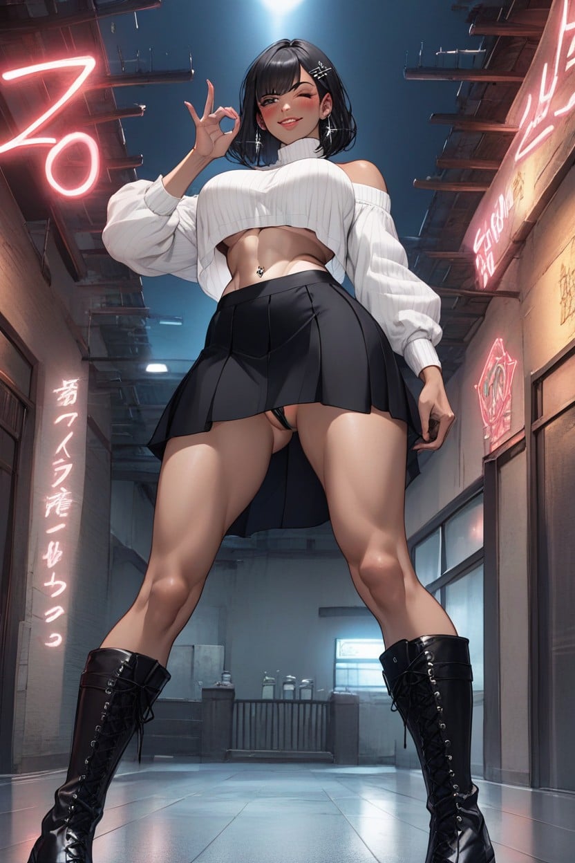 Horny, Love Hearts, Smug Expression AI Porn