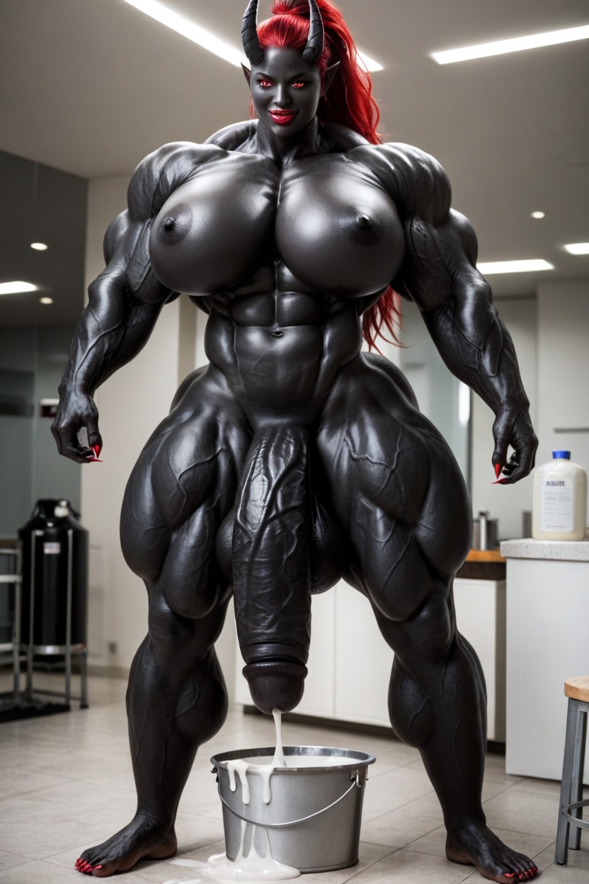 Hourglass Figure, Red Eyes, Big Claws 人妖AI黃片