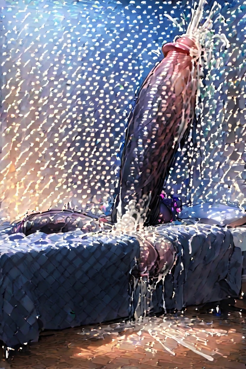Cock Longer Then Room, Impossibly Long Cock, Side View Furry AI Porn