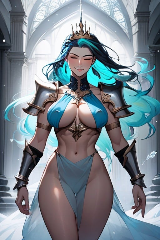 Waist Shot, Large Breast, Confident Hentai AI Porn