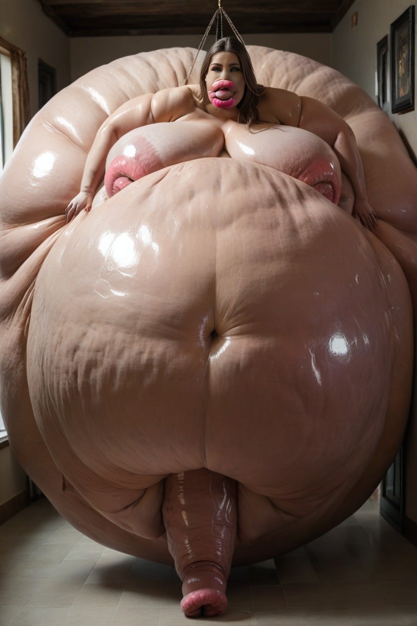 Fat Belly Rolls, Saggy, 18+ Shemale AI Porn