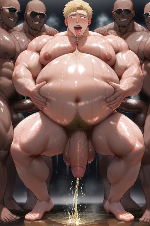 Sweaty, Leaking Piss, Bursting AI Gay Porn