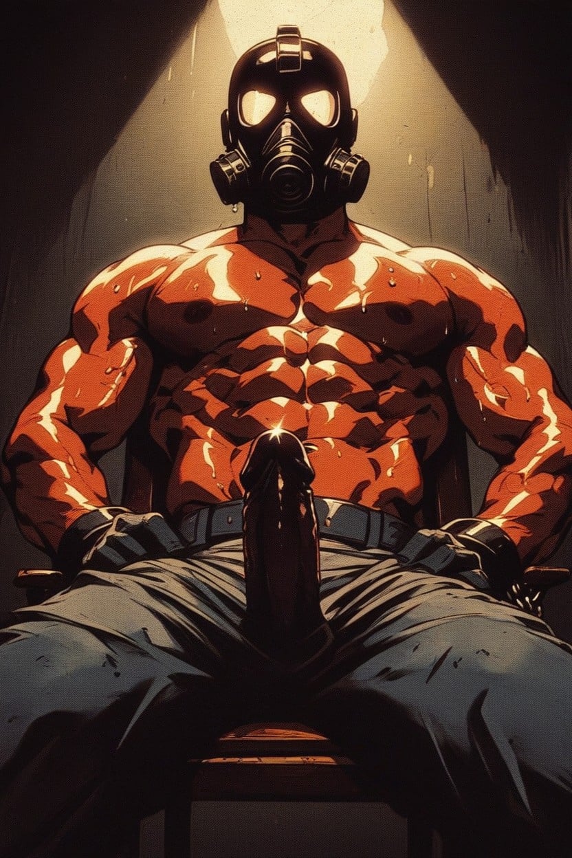 Chained, Chained, Naked AI Gay Porn