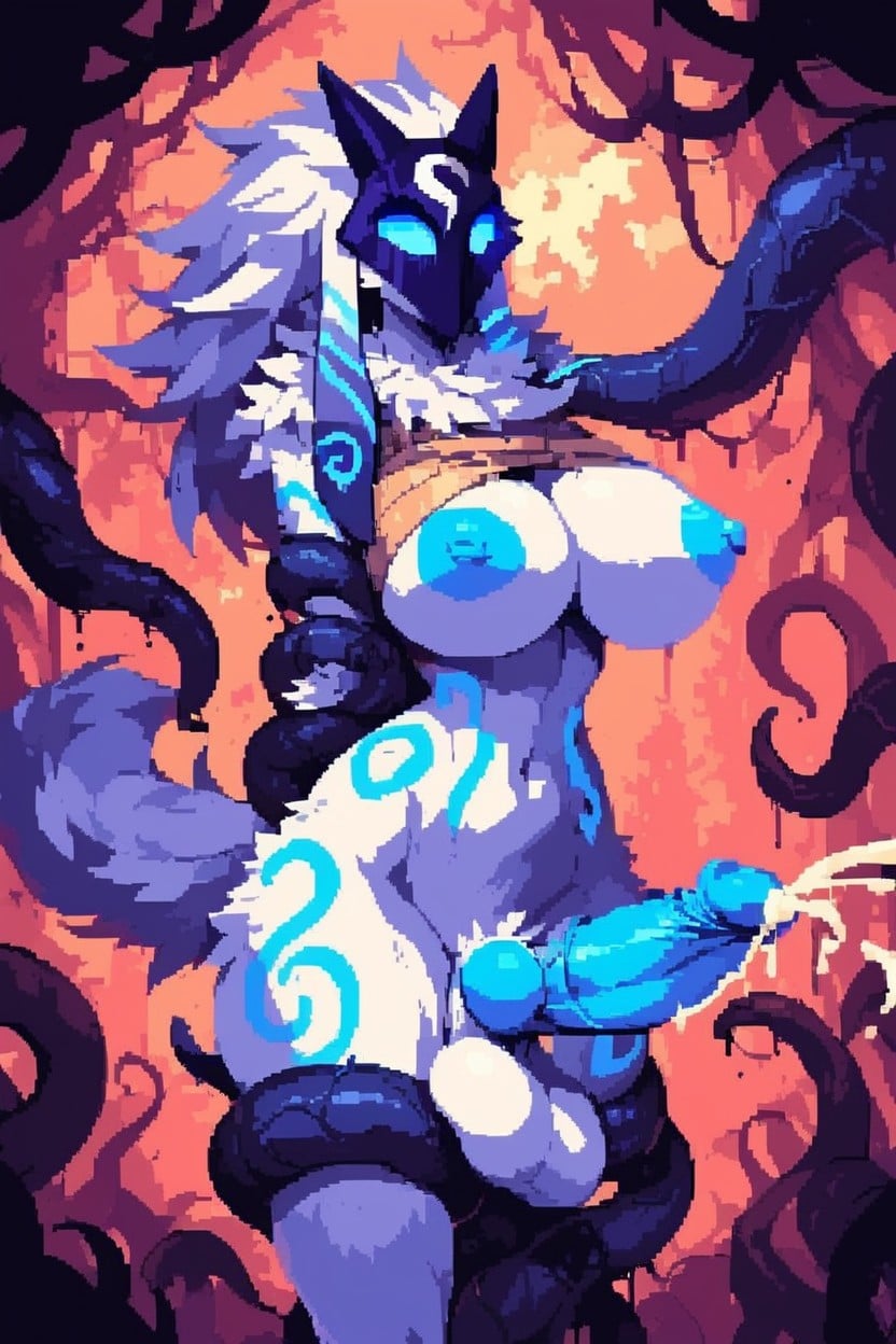 Tentacle Handjob, Futa Cumming, Tentacle Grab Legs Furry AI Porn