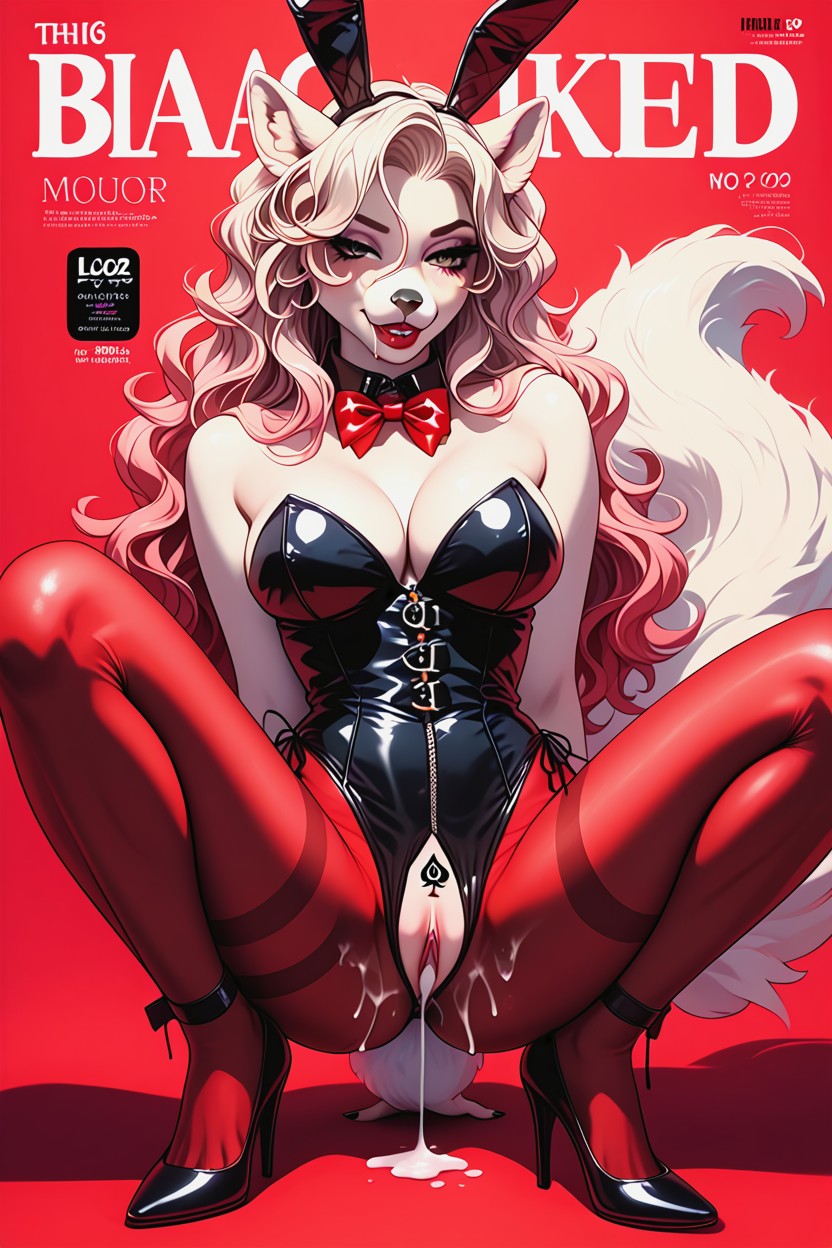 Model, Creampie, Colorful Background Furry AI Porn
