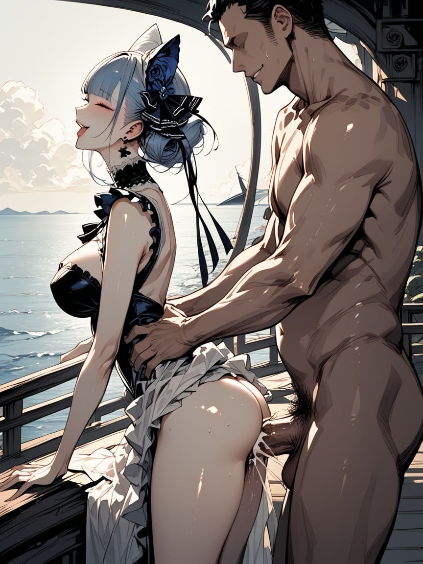 Composition Penis, Grabbing Ass, Boat Hentai AI Porn