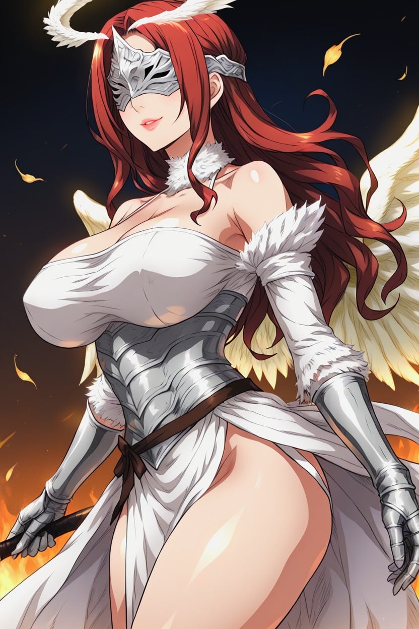 Knight, Holding Huge Spear In Left Hand, Wide Hips Hentai AI Porn