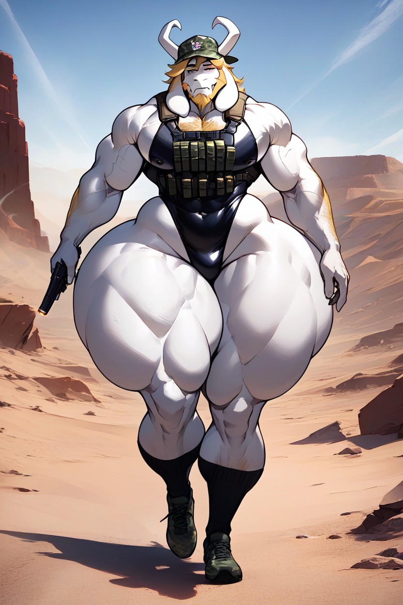 Spiky Hair, Asgore, Leotard AI Gay Porn