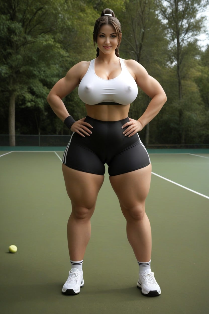 Large Breast, Huge Round Butt Cheeks, Massive Ass AI Porn