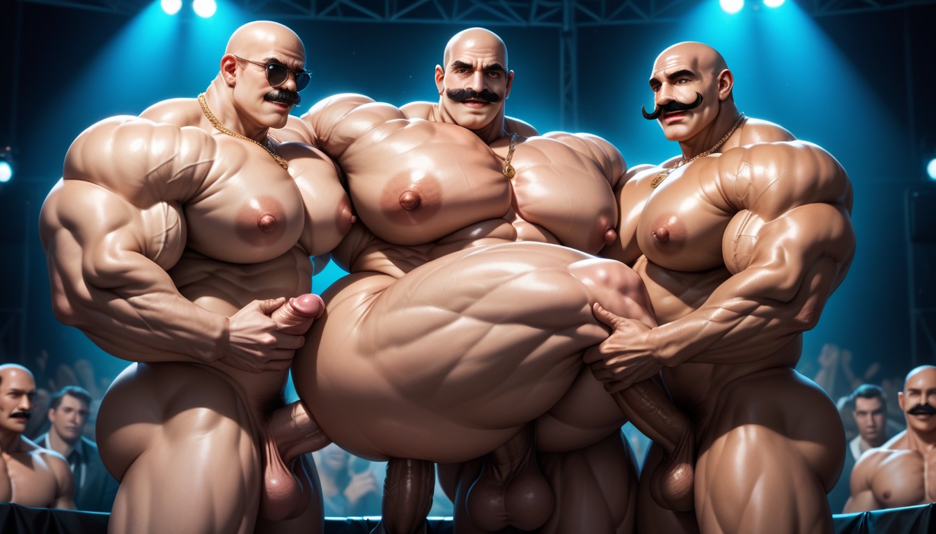 Sideburns, Harem, Sunglasses AI Gay Porn