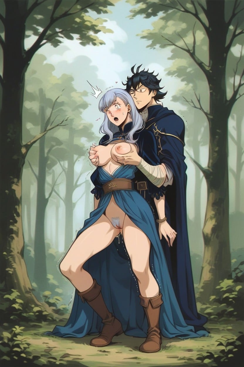 Voluptuous, Grabbing Boobs, Shocked Hentai AI Porn