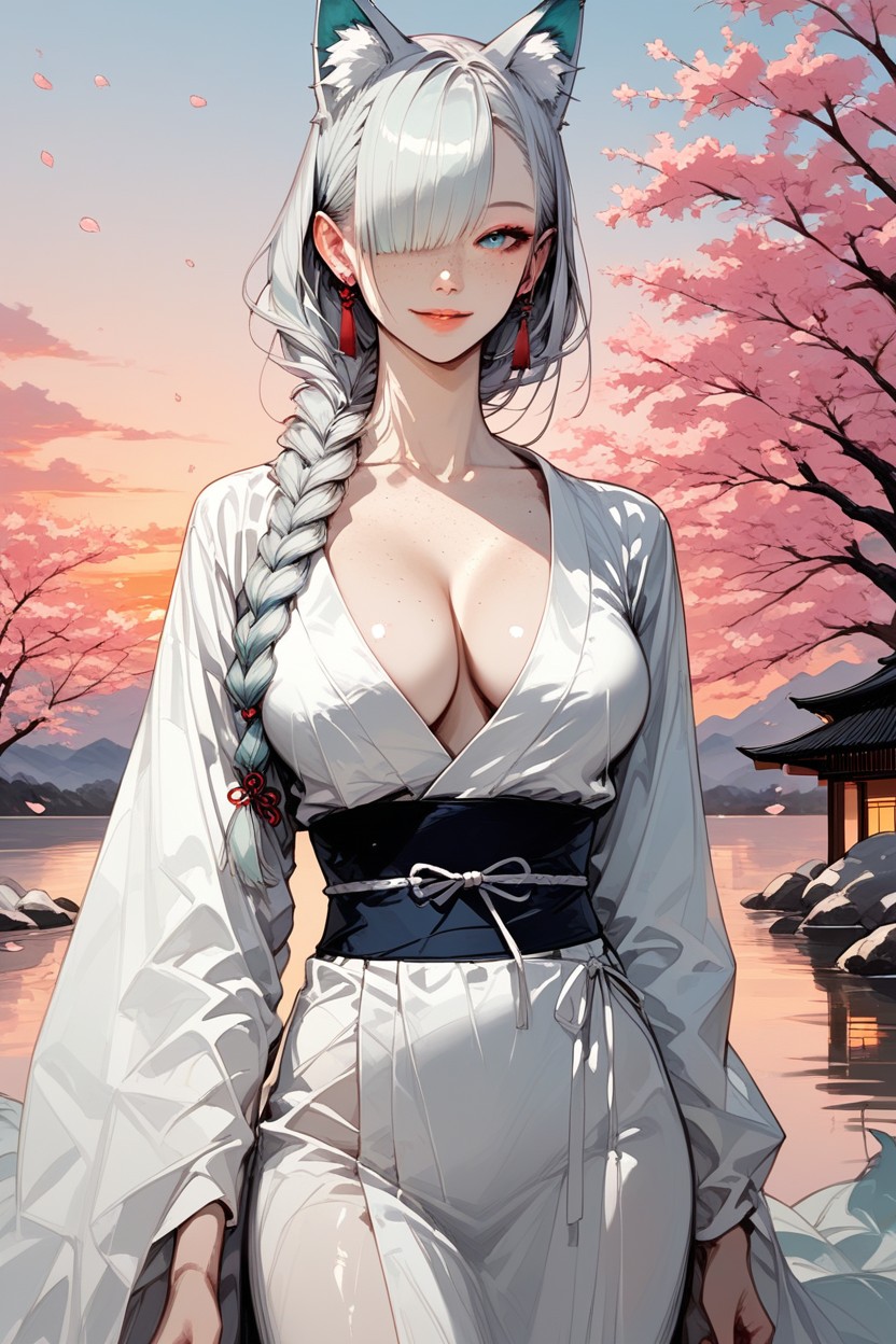 High Detailed Image, Kitsune, Cinematic Hentai IA