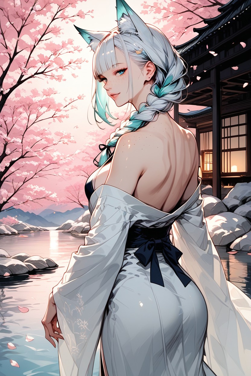 Night, Freckles On Face, Water Vapor Hentai IA