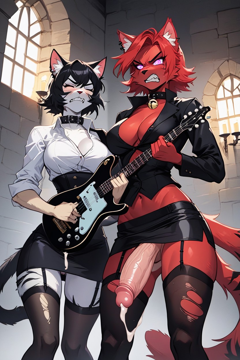 In Castle Dungeon, Gaping Holes, Collar (restraints) Furry AI Porn