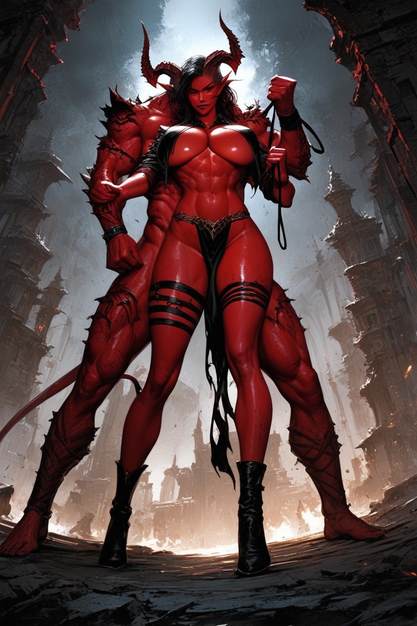 Demons In Frame, Bare Ass, Demons AI Porn