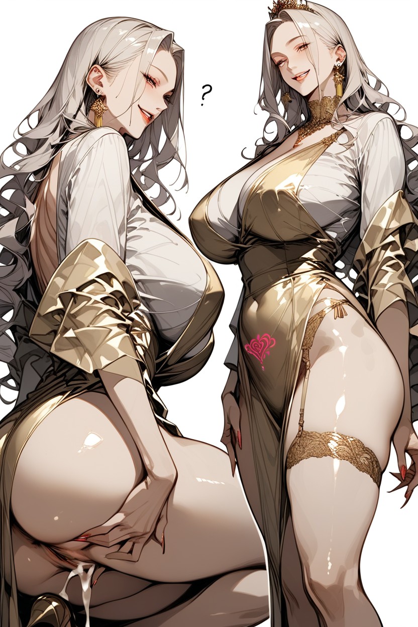 Confused Face, Large Ass, Mature Hentai IA