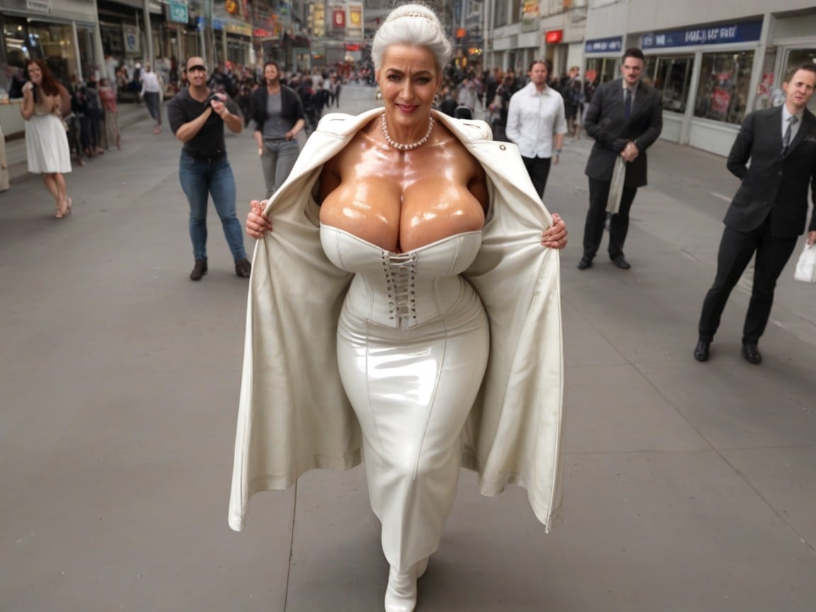 Medium Hips, Full Body, Train MILF AI Porn
