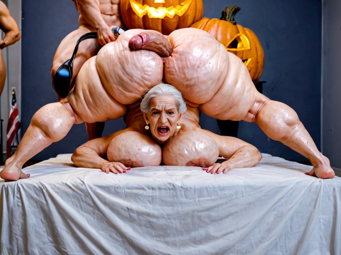 60+, Massive Cock In Ass, Extreme Anal Stretching AI Porn