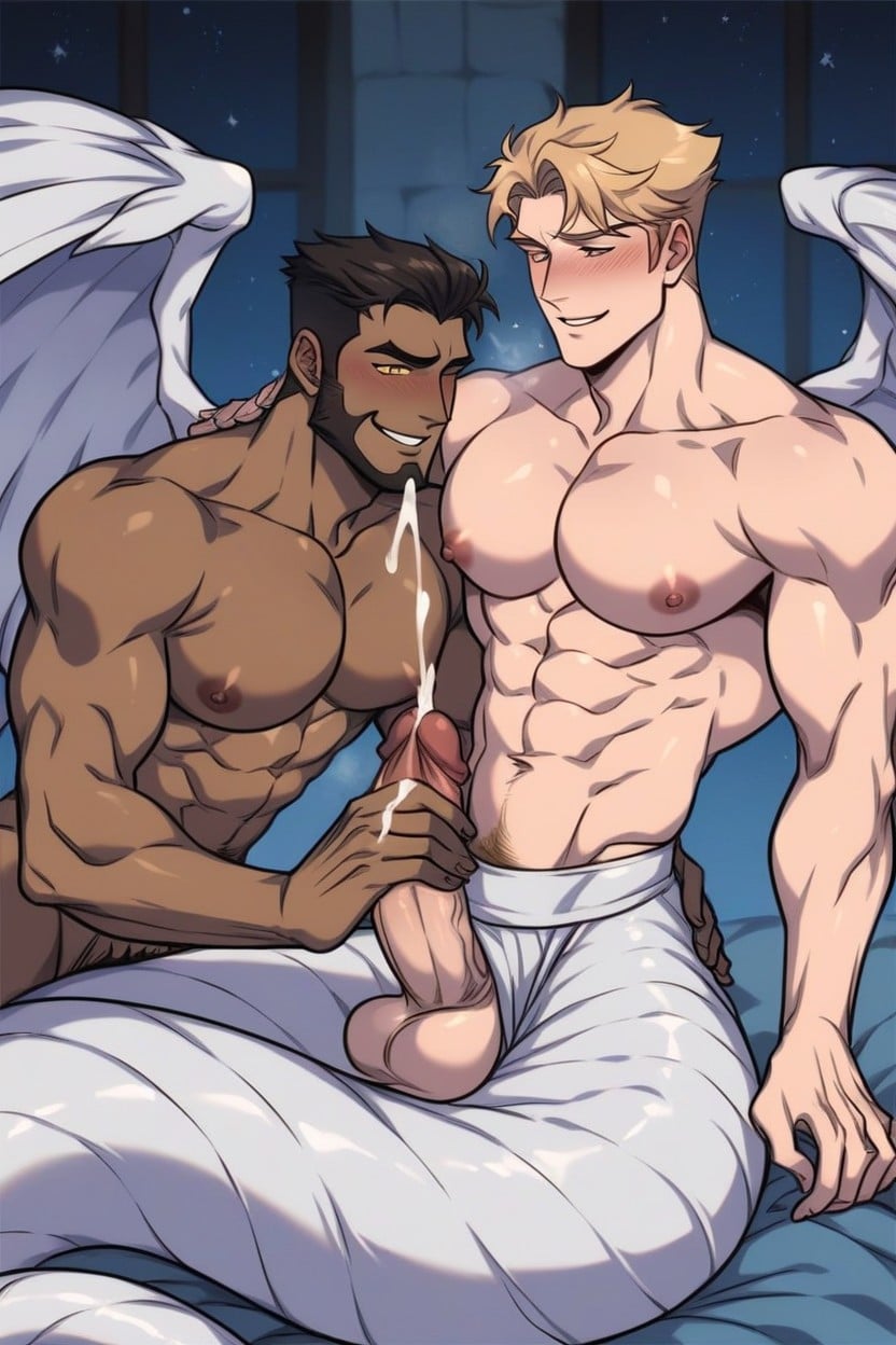18+, Sprendding Massive Owl Wings, Uncensored AI Gay Porn