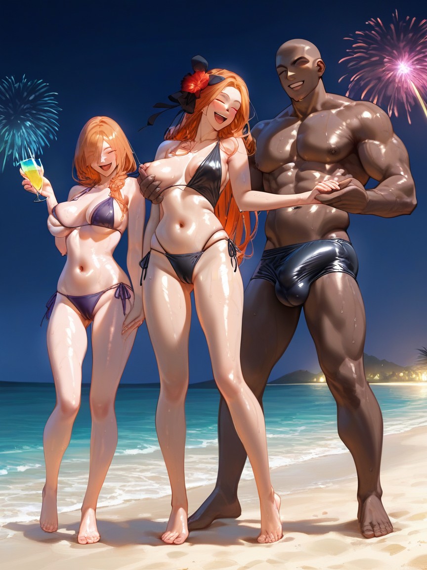 Fireworks, Camel Toe, Noir Hentai AI Porn