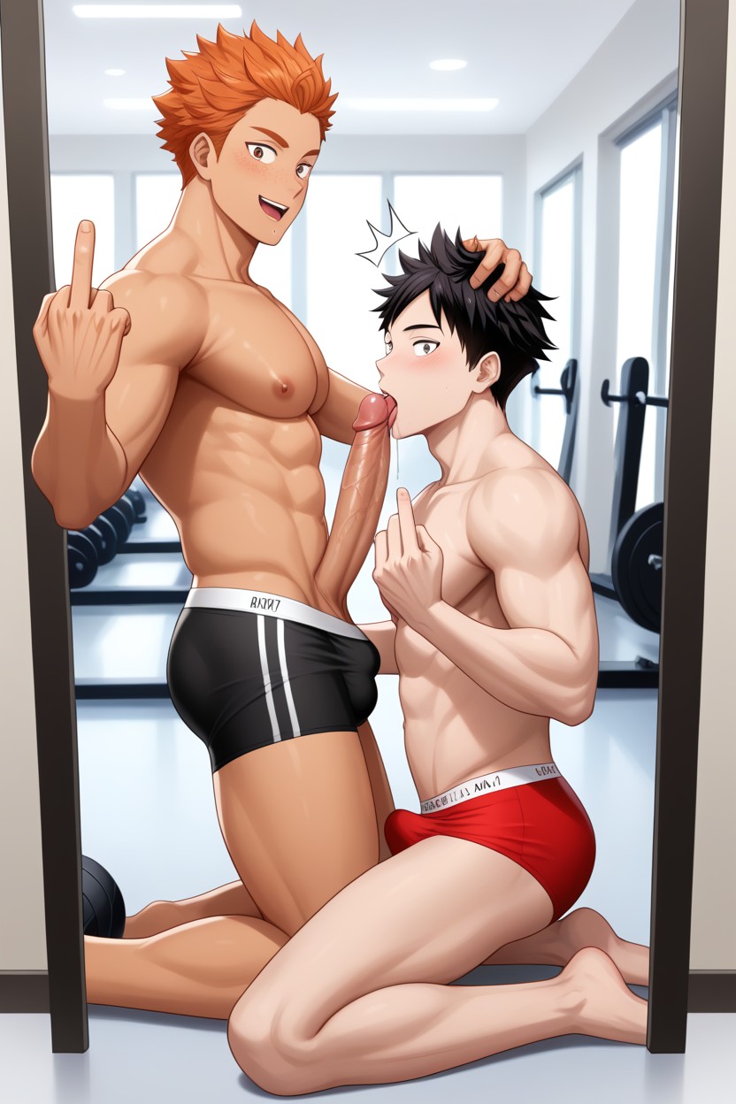 Selfie, 2 People, Speedo AI Gay Porn