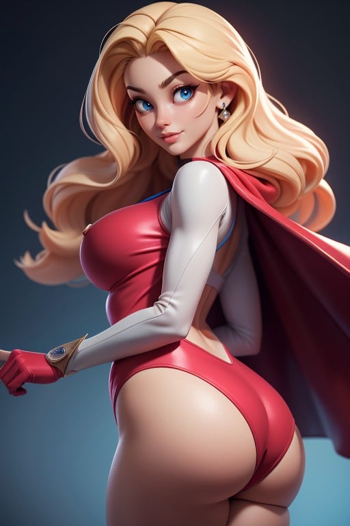 Supergirlkara Zor-el, Tall, Rear View Hentai AI Porn