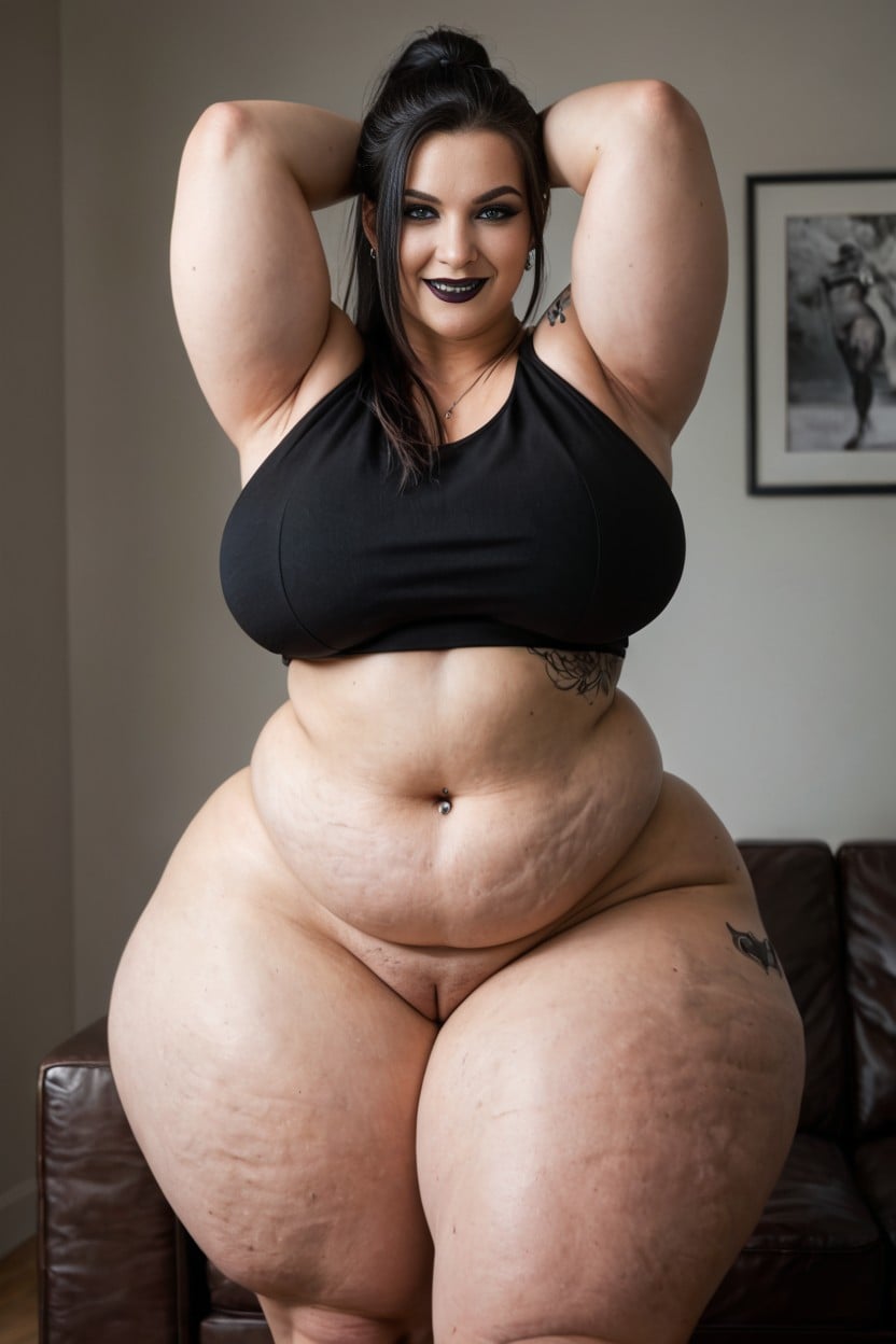 18+, Pale Skin, Wide Hips AI Porn