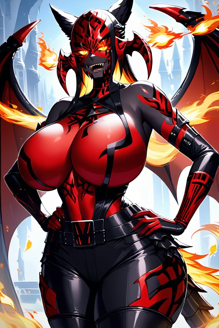 Glowing Rune Tattoos On Shoulders, Gigantescas Tetas Perfectas, Absurdly Long Hair Furry IA