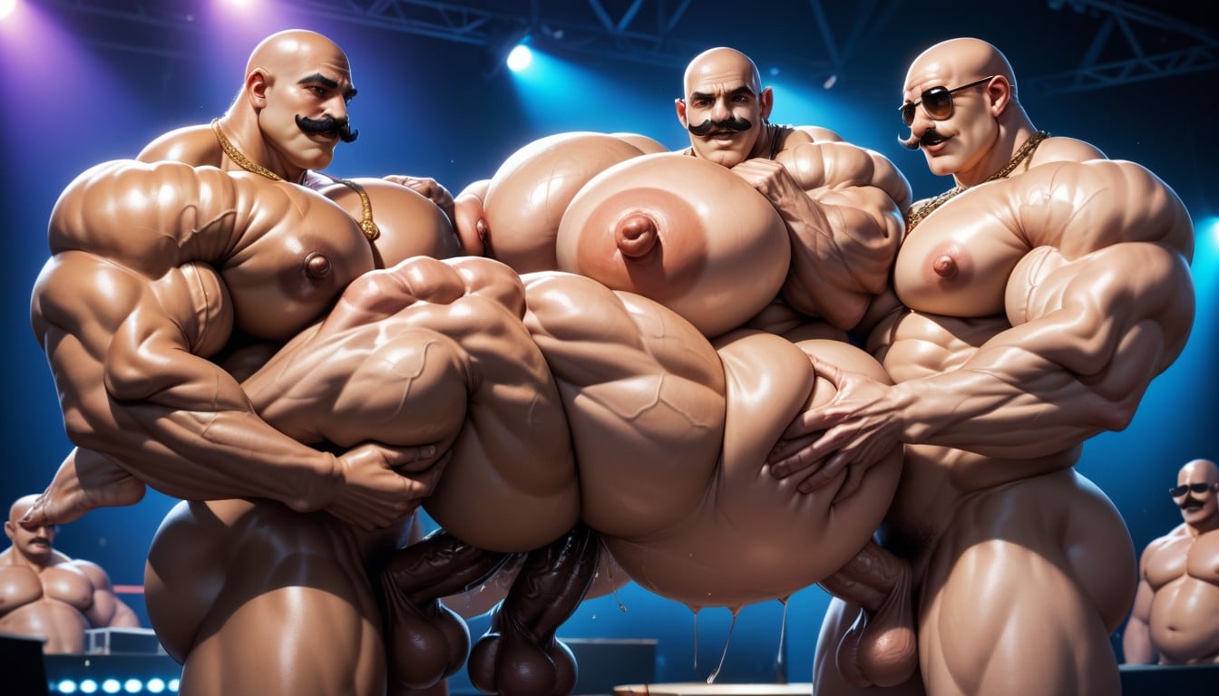 Arms Up, Side View, Angry AI Gay Porn