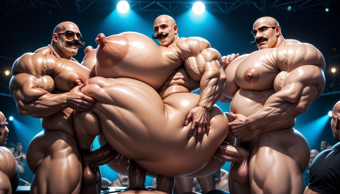 Arms Up, Standing, Angry AI Gay Porn