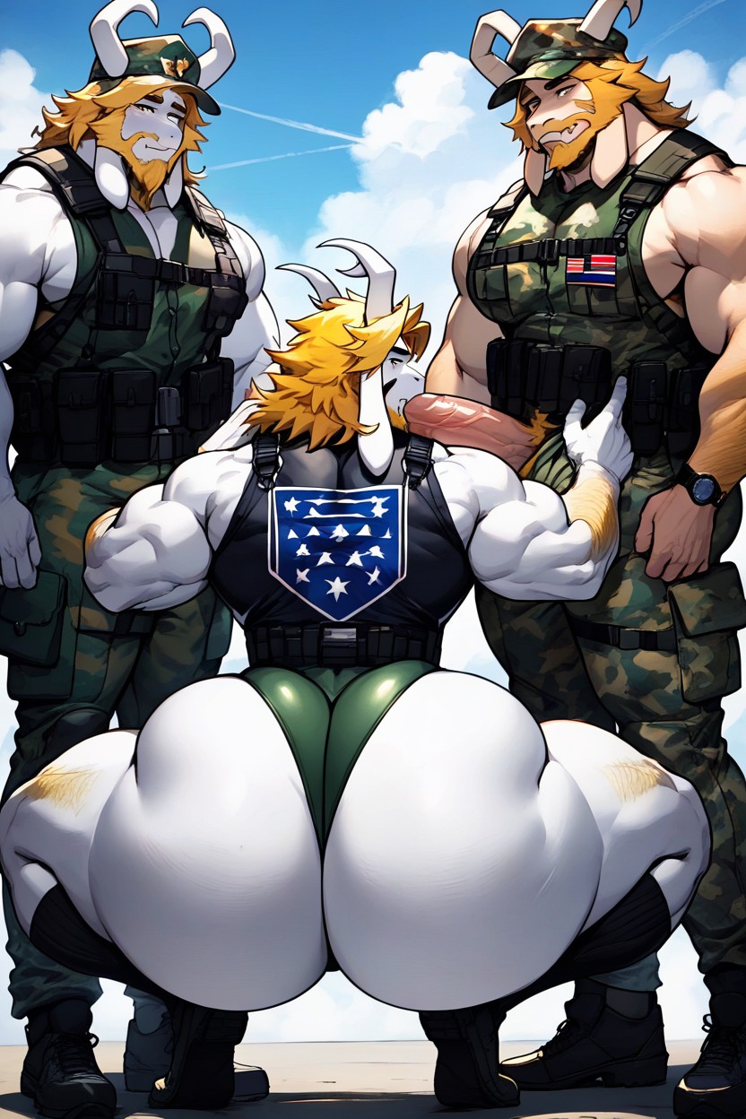 Camo, 2 People, Camo Leotard AI Gay Porn