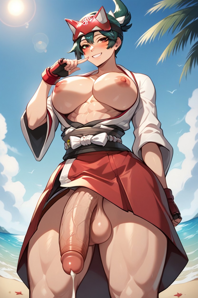 Kimono, Gigantic, Low Angle Hentai AI Porn