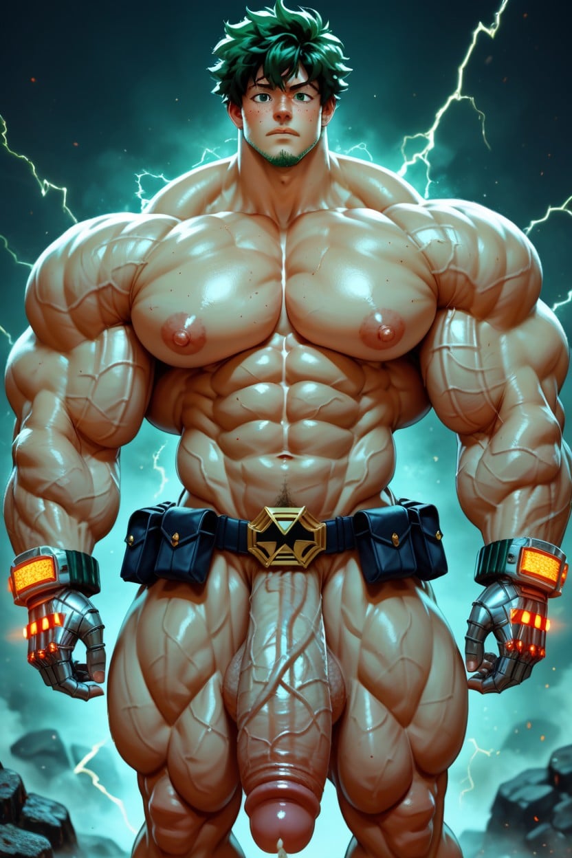 Broad Chin, Cum, Izuku Face AI Gay Porn