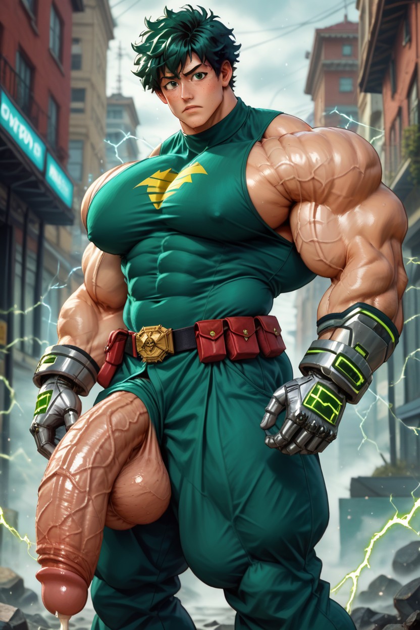Large Nipples, Massive Chest, Creepy Night City AI Gay Porn