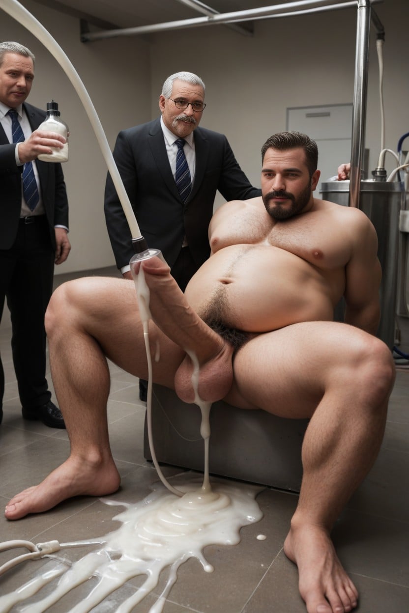 Hyper Cum Cum On Face, Storage Jars Full Of Cum, Zoom In On Milking Machine AI Gay Porn