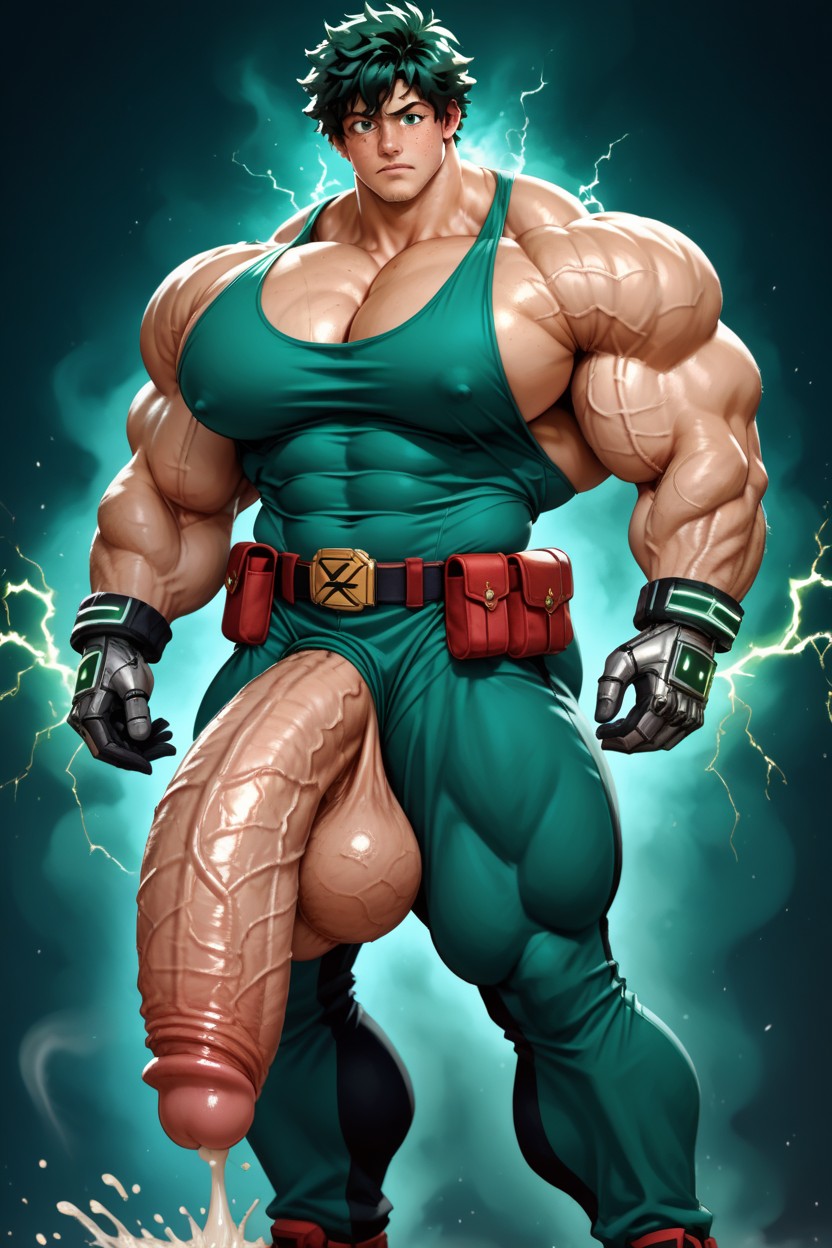 Fleshy Huge Chest, Huge Hands, Gigantic Sized Muscles AI Gay Porn