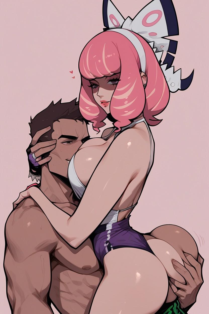 Bust Shot, Cleavage, Rounded Breasts Hentai AI Porn
