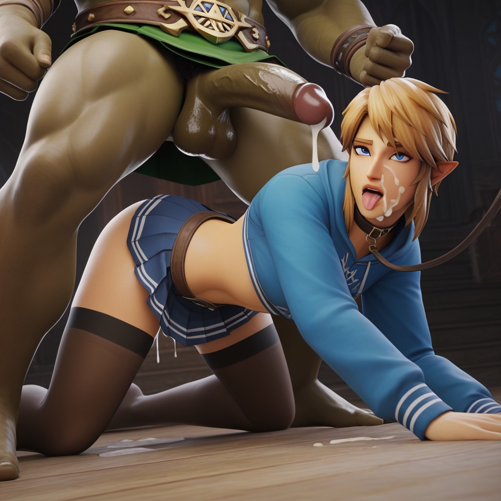 Ganondorf, 18+, Submissive Link Hentai AI Porn