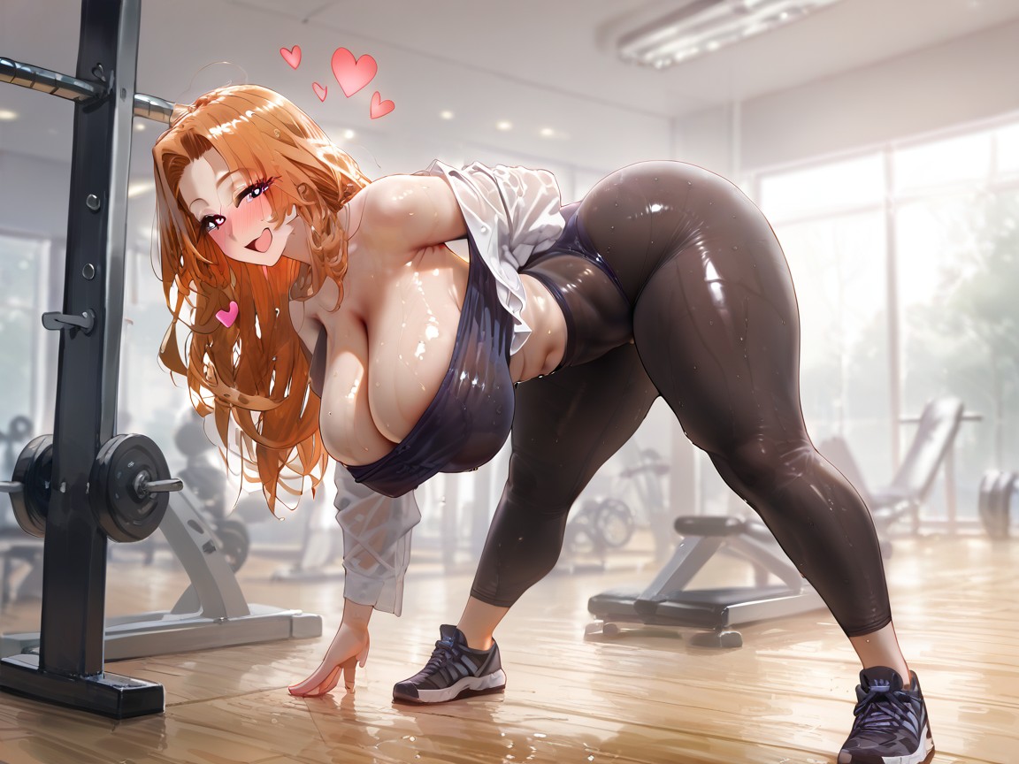 Full Body, Heavy Breast, Gym Hentai AI Porn