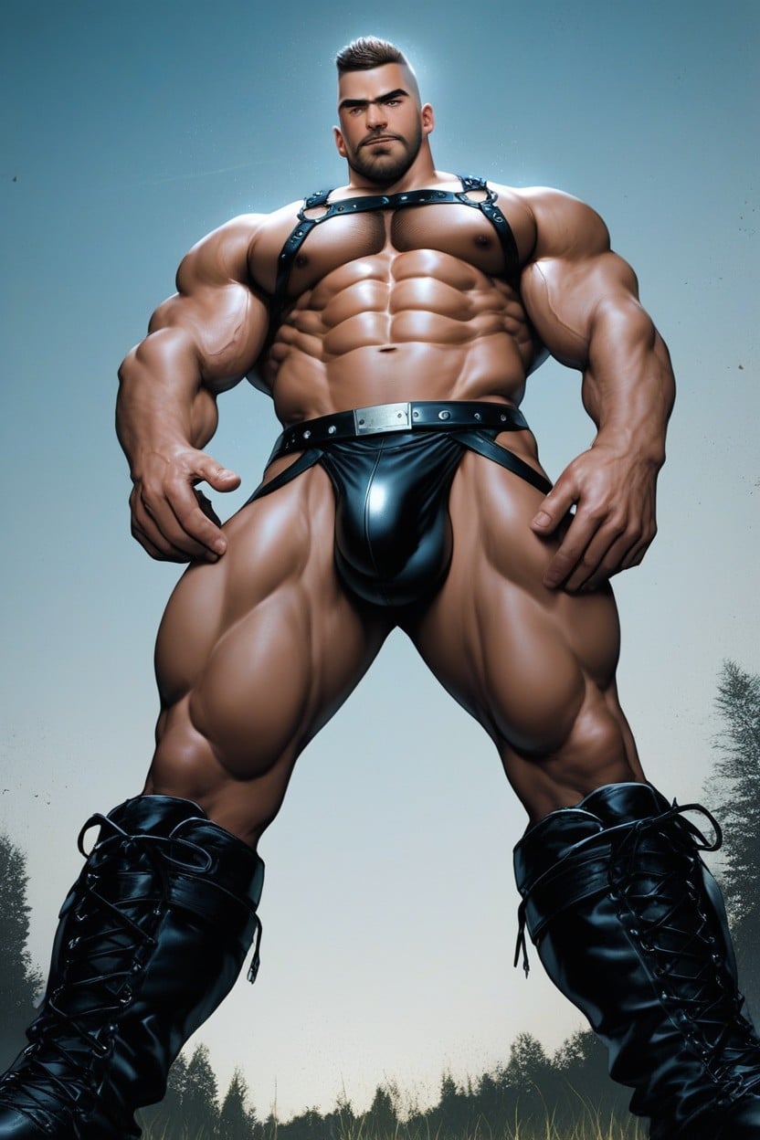 Studly, Huge Bulge, Hunky AI Gay Porn
