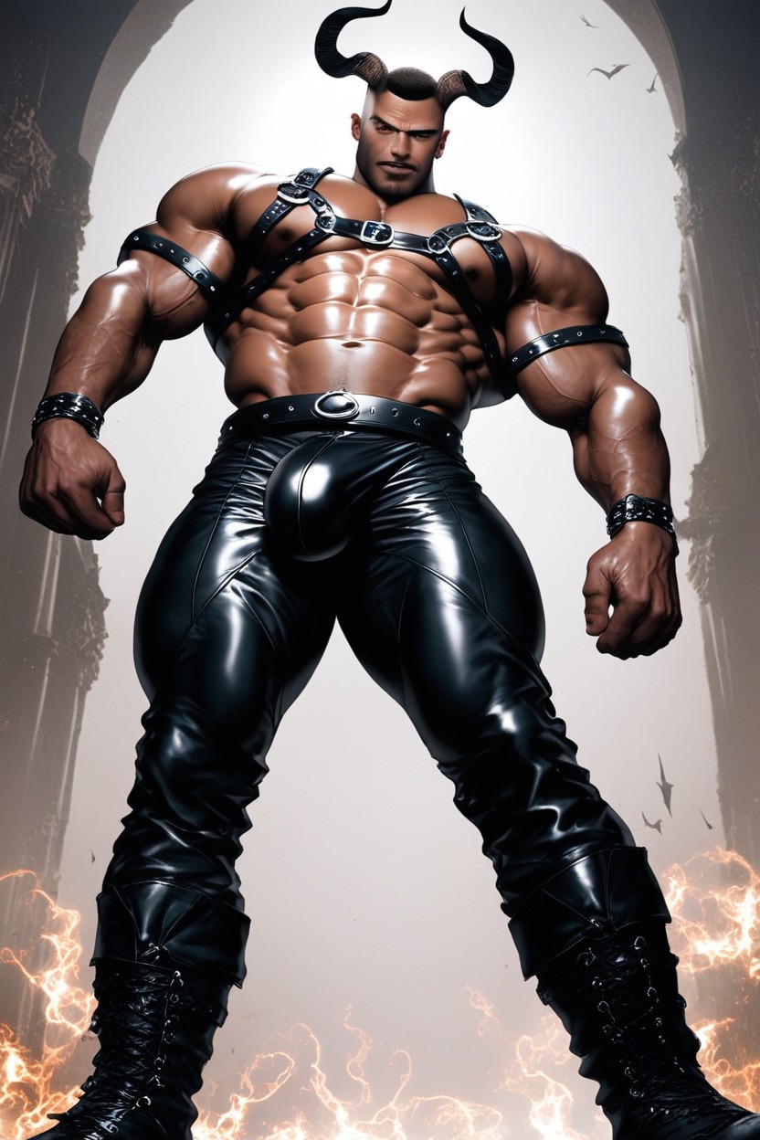 Baphomet, Muscular, Uhd AI Gay Porn