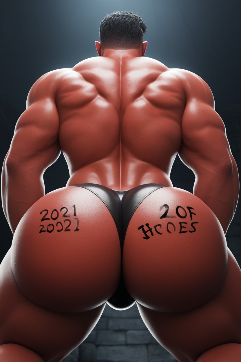 Focus On Ass, Fatal, Muscular AI Gay Porn