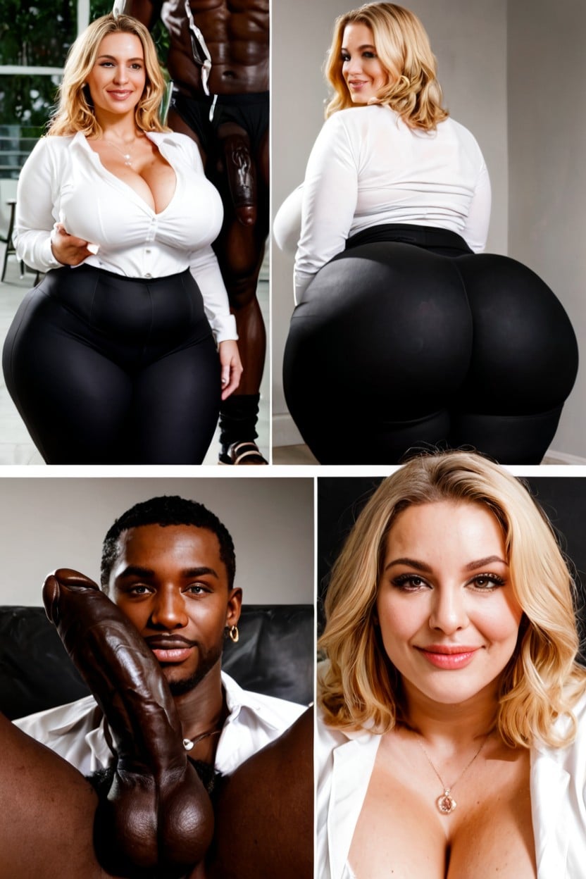 Juicy Lower Body, Closeup Face, Thick Thighs MILF AI Porn